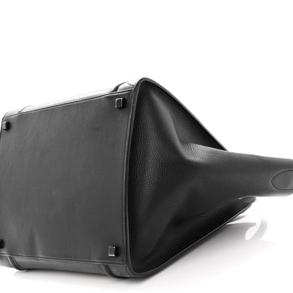 Celine Supple Calfskin Medium Phantom Luggage Black 9 of 10
