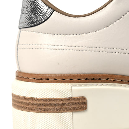 Hermes Calfskin Polo Sneakers 36.5 White 8 of 9