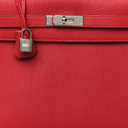 Hermes Togo Kelly Retourne 32 Rouge Vif 8 of 15