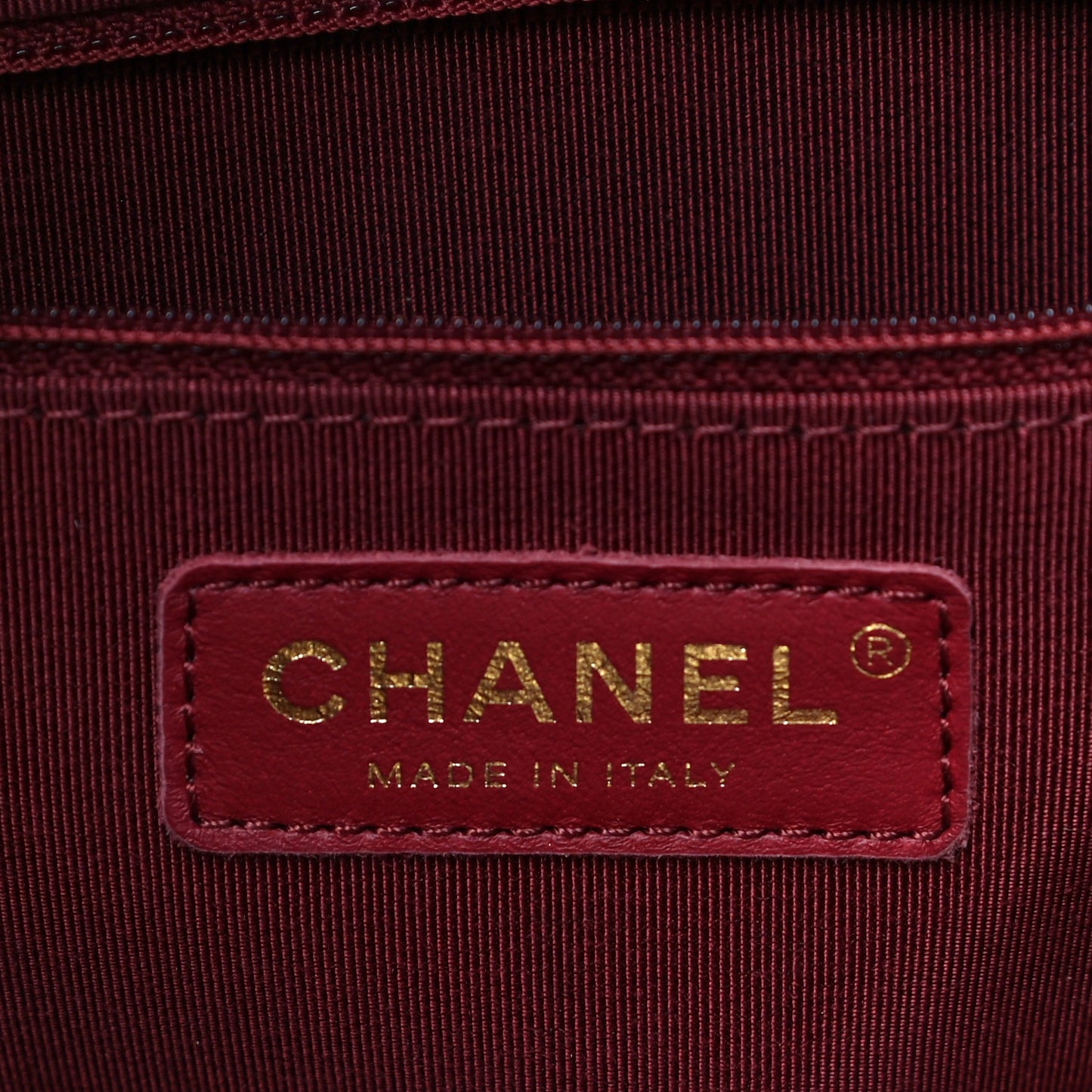 Calfskin Quilted Crystal Pearls Fold Over Shopping Tote Burgundy