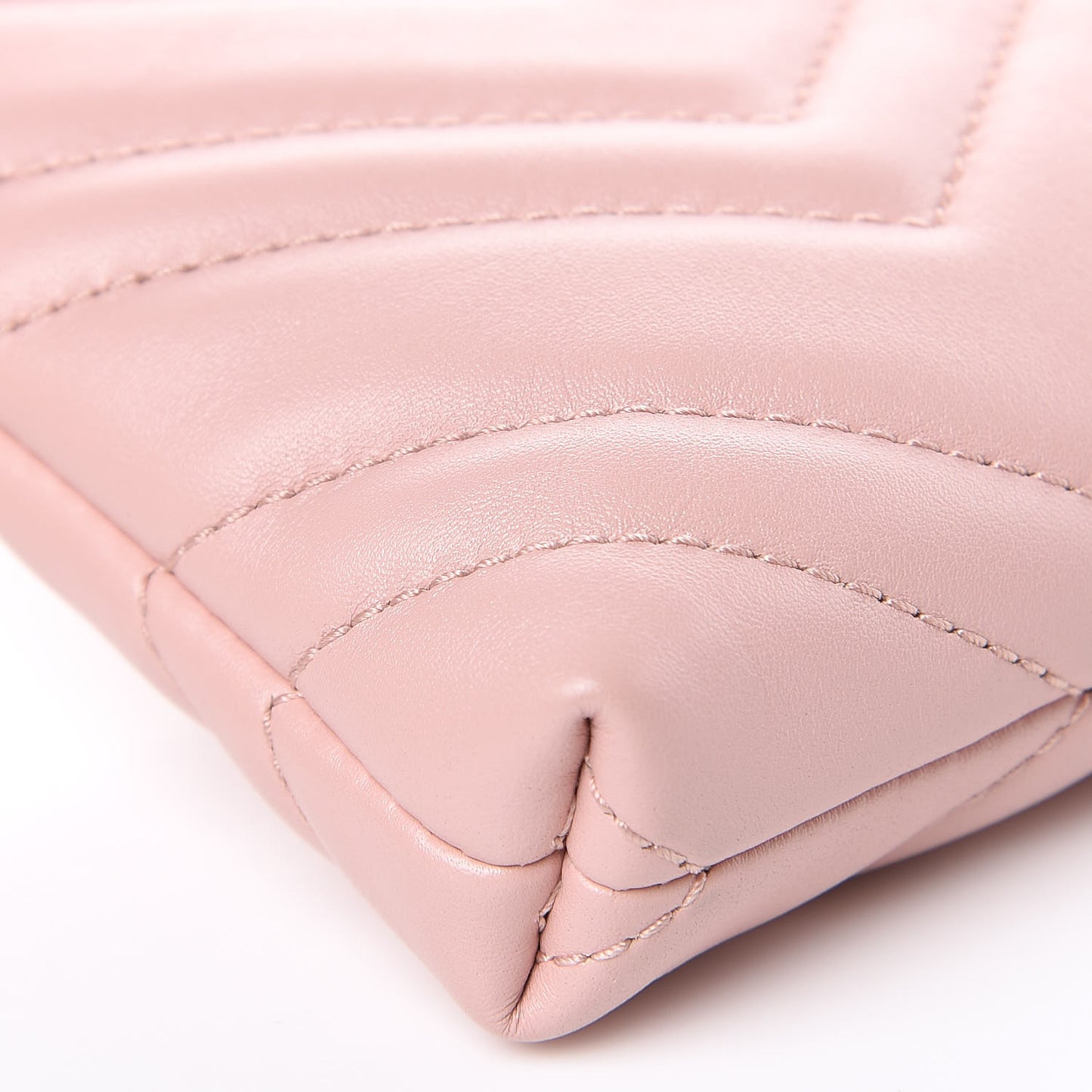 Calfskin Matelasse Mini GG Marmont Chain Bag Perfect Pink