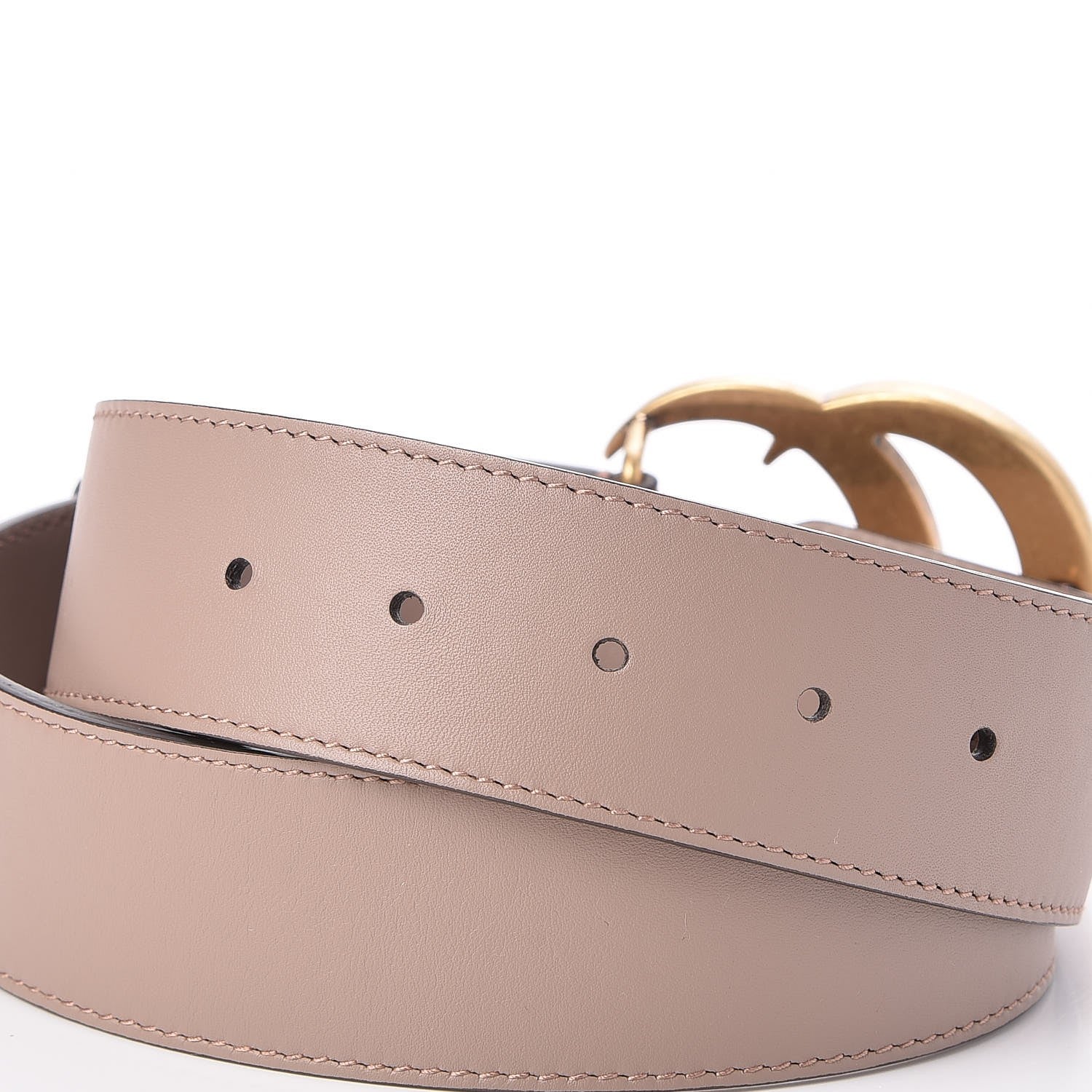 Gucci Calfskin Double G 40mm Belt 70 28 Porcelain Rose 4 of 5