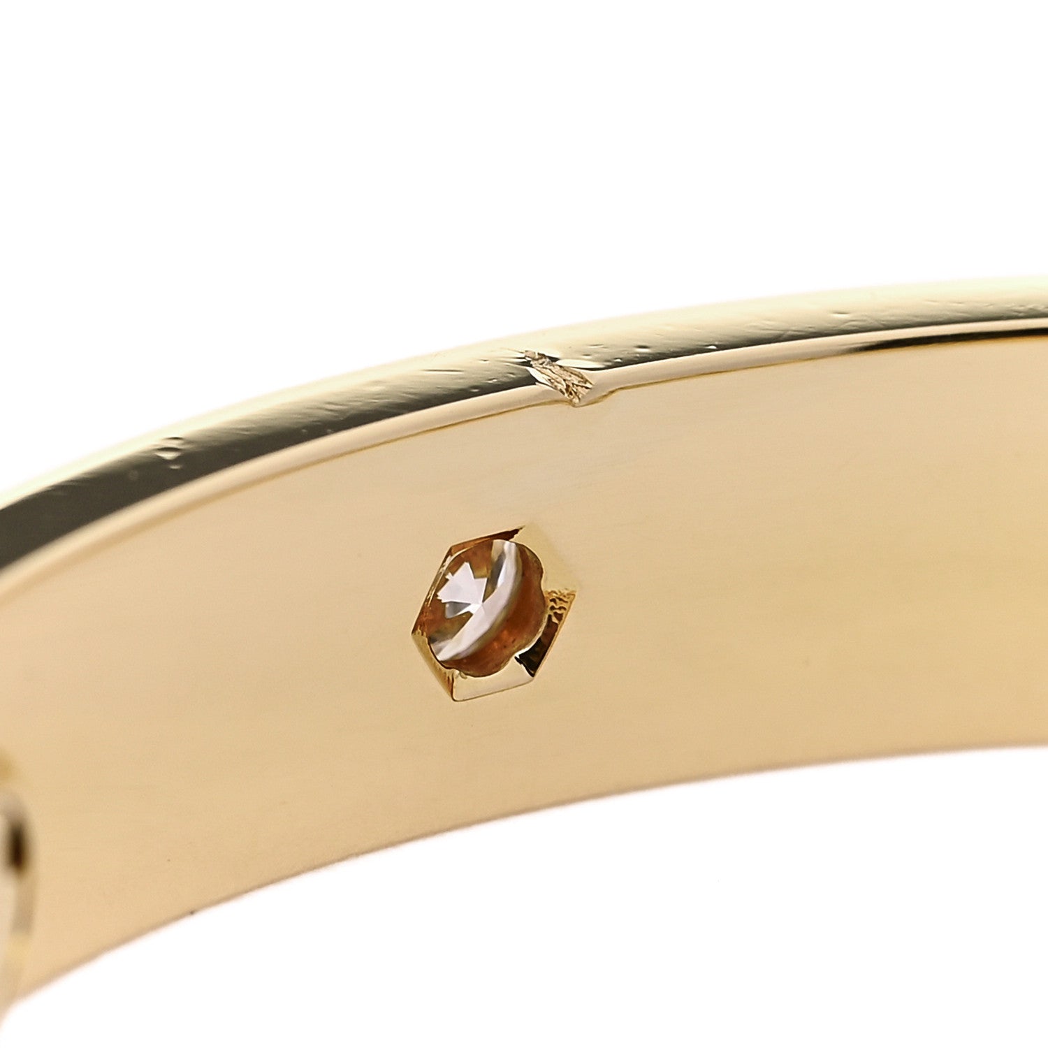 Cartier 18K Yellow Gold 10 Diamond LOVE Bracelet 16 8 of 9