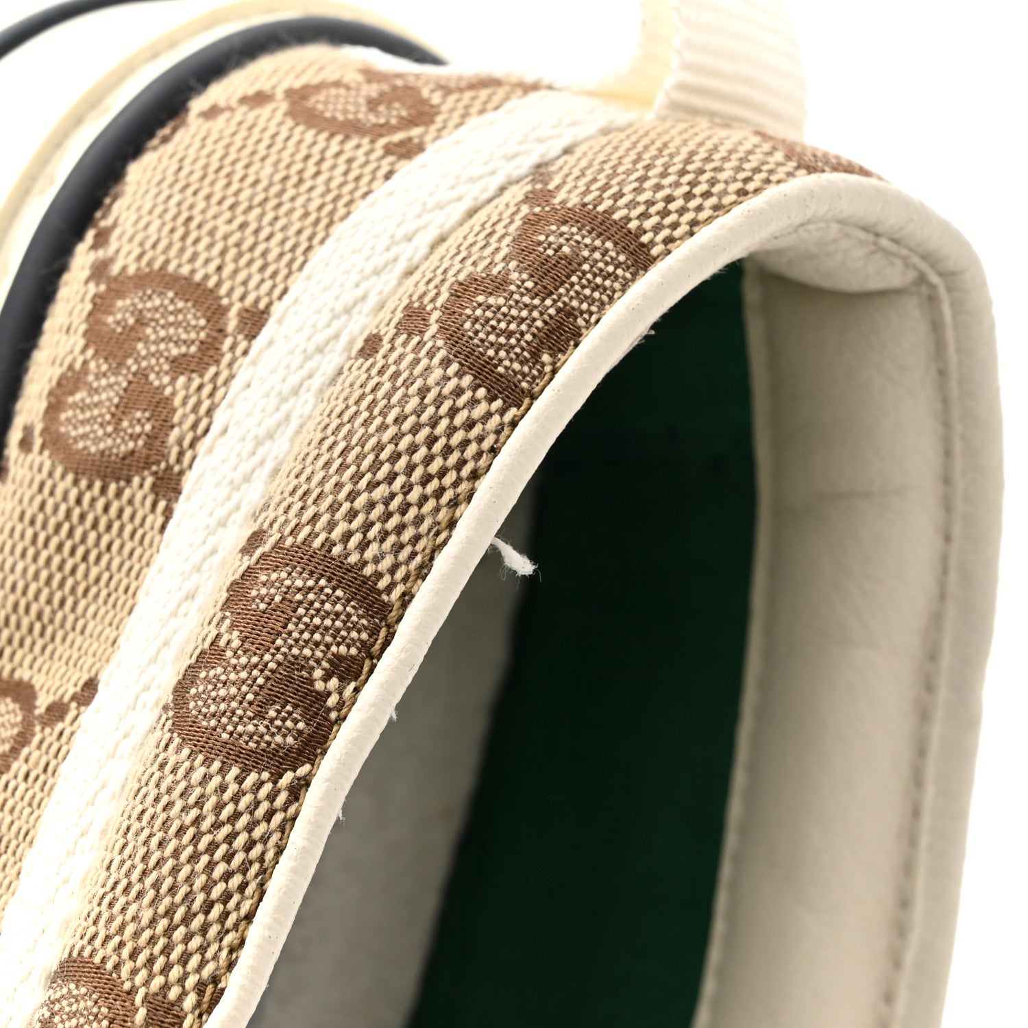 Gucci GG Monogram Womens 1977 Tennis Slip On 30mm Sneakers 36.5 Beige Ebony Mystic White 12 of 12
