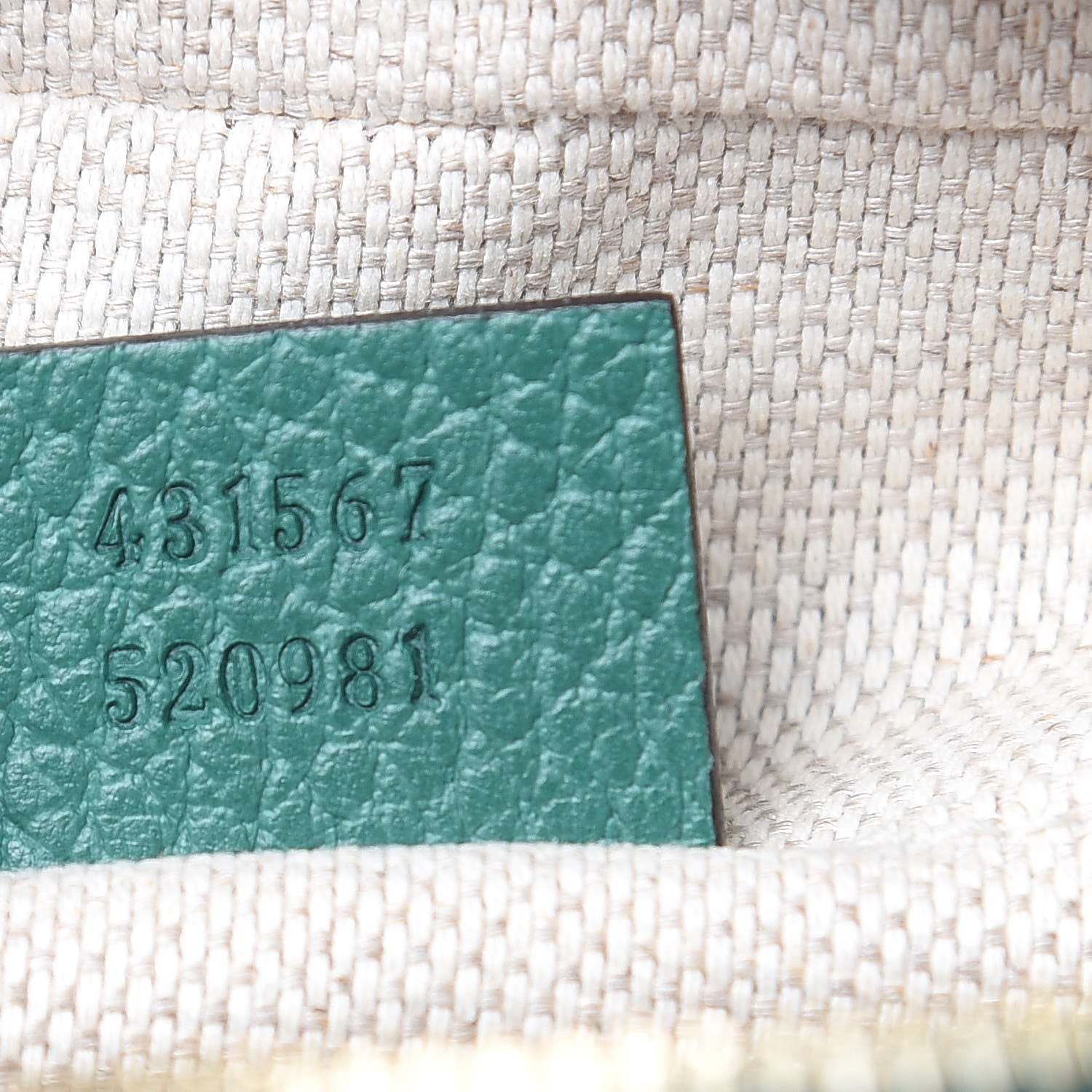 Gucci Pebbled Calfskin Small Soho Disco Bag Emerald Green 7 of 10