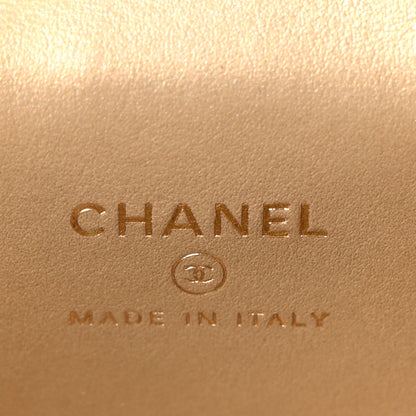 Chanel Lambskin Quilted Mini Enamel CC Pearl Crush Vanity Case With Chain  Black 6 of 10