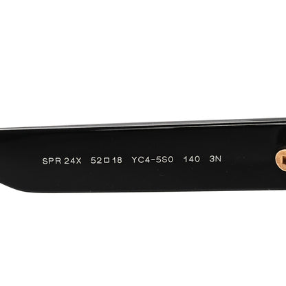 Prada Cat Eye Sunglasses SPR 24X Black White 6 of 7