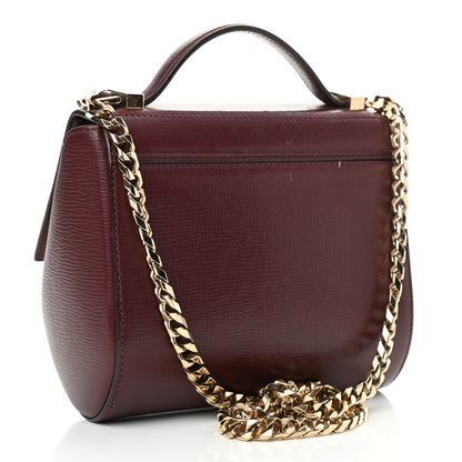 Givenchy Textured Calfskin Mini Pandora Box Chain Crossbody Bag Oxblood 3 of 16