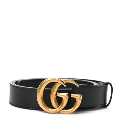 Gucci Moon Calfskin Double G 30mm Belt 90 36 Black 1 of 4