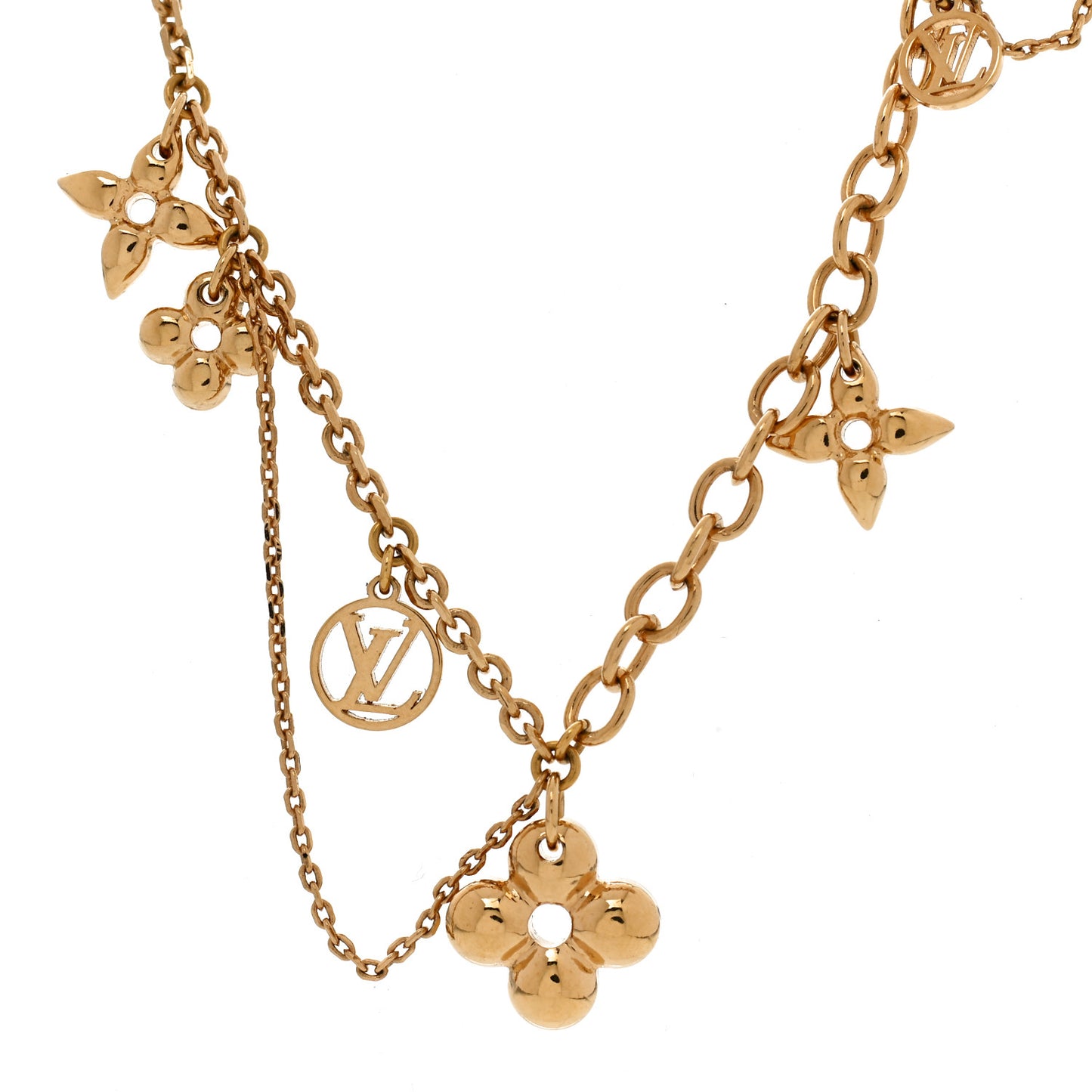 Metal Blooming Supple Necklace Gold