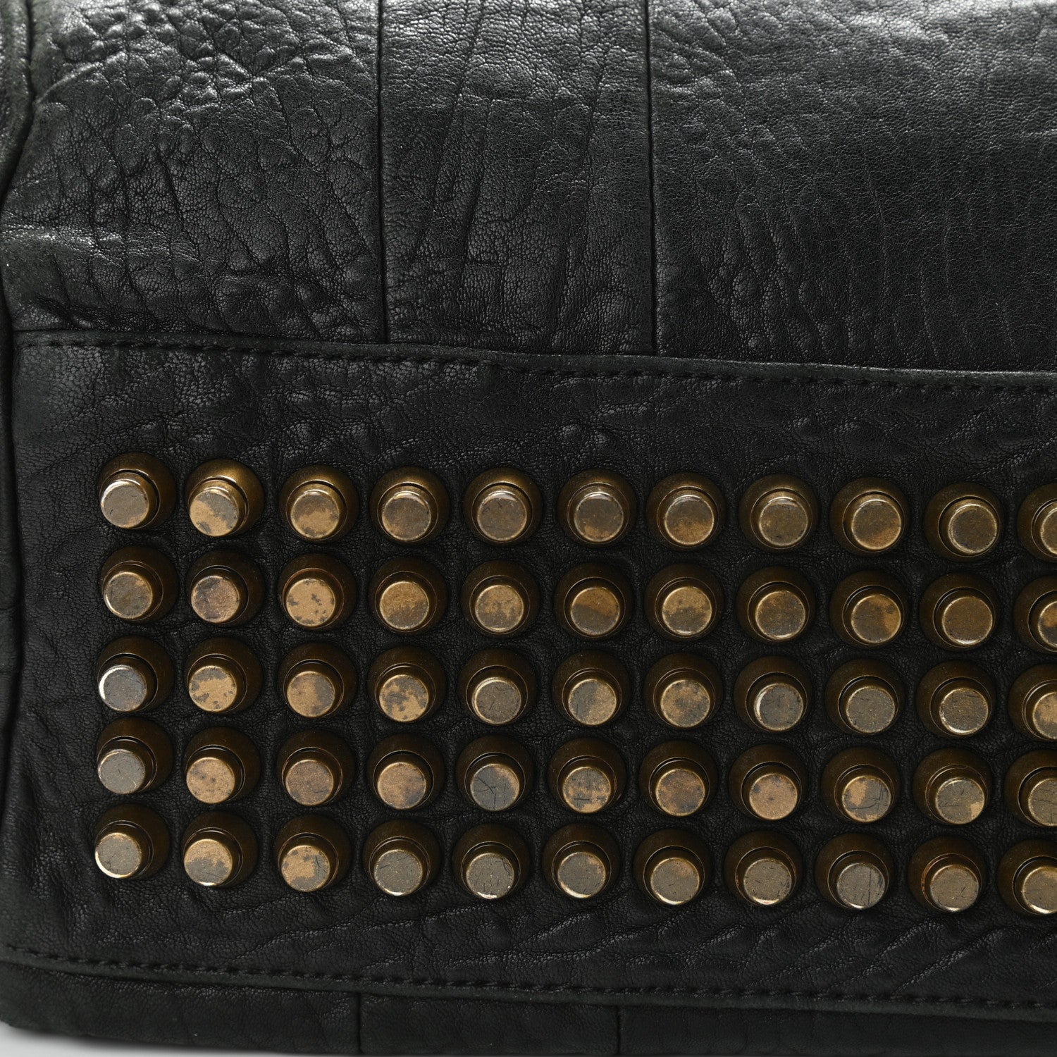Alexander Wang Pebbled Lambskin Rocco Black Antique Brass Hardware 11 of 11