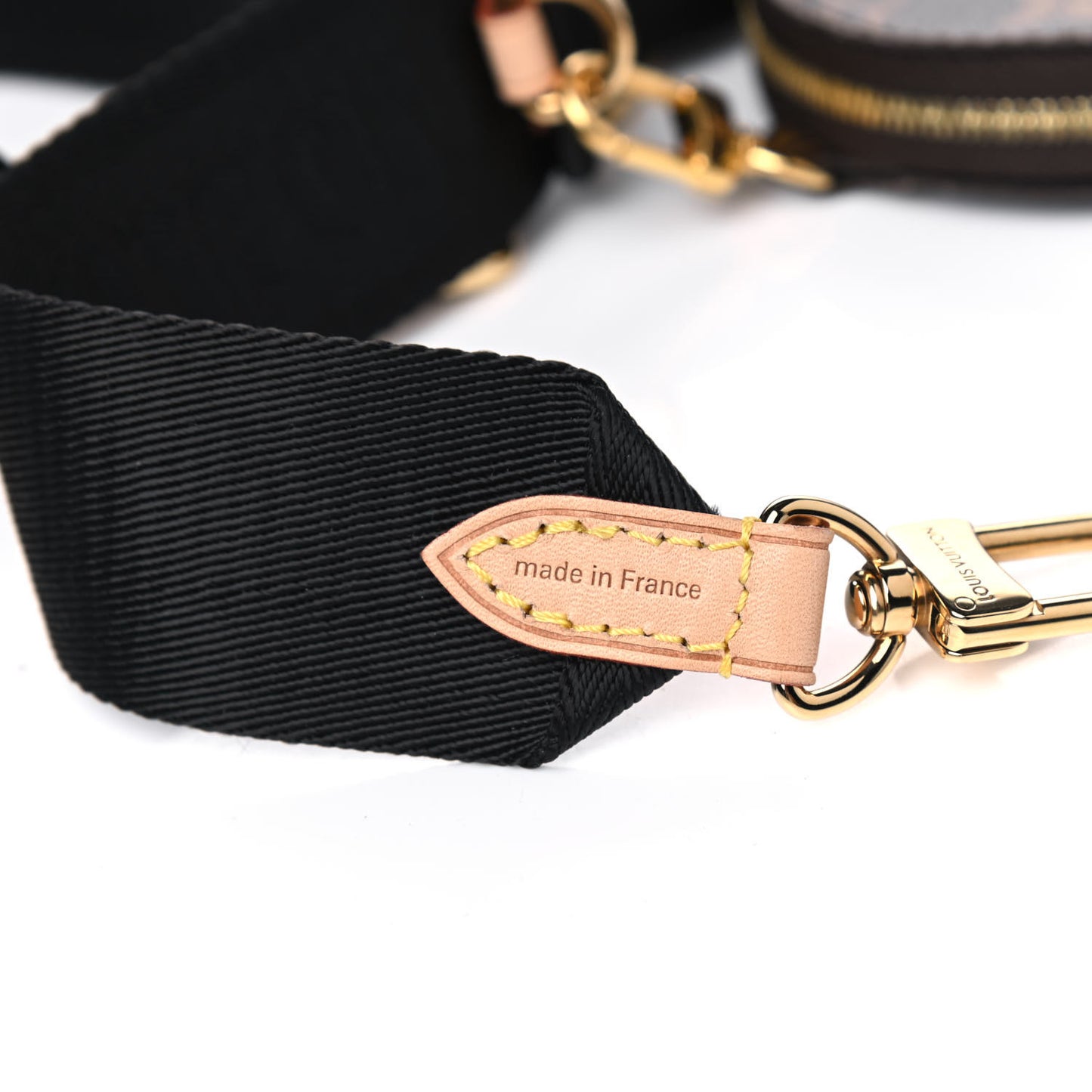 Monogram Multi Pochette Accessories Bandouliere Shoulder Strap Black