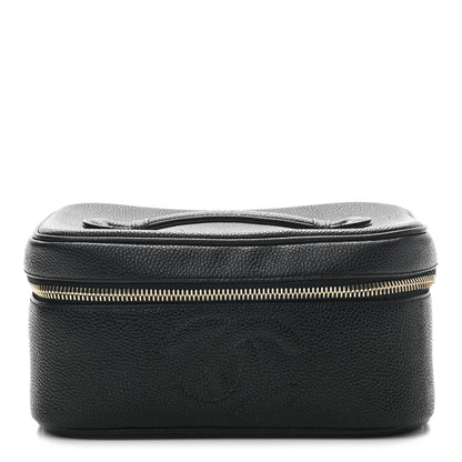 Chanel Caviar CC Vanity Cosmetic Case Black 1 of 5