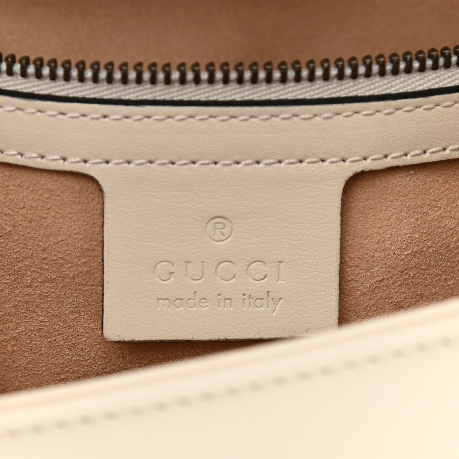 Gucci Calfskin Matelasse Small GG Marmont Shoulder Bag White 6 of 11