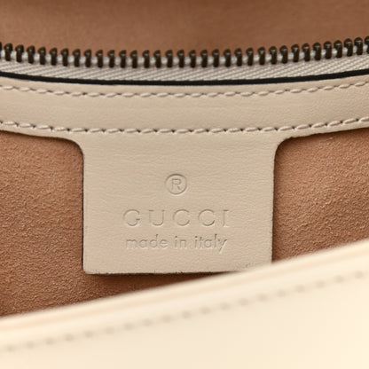 Gucci Calfskin Matelasse Small GG Marmont Shoulder Bag White 6 of 11