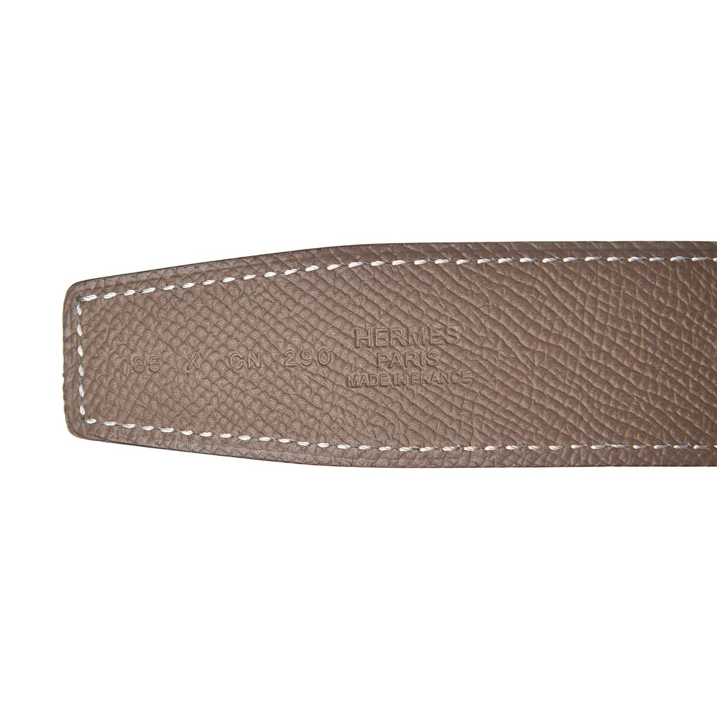 Epsom Swift 32mm Striee H Belt 85 Etoupe Black