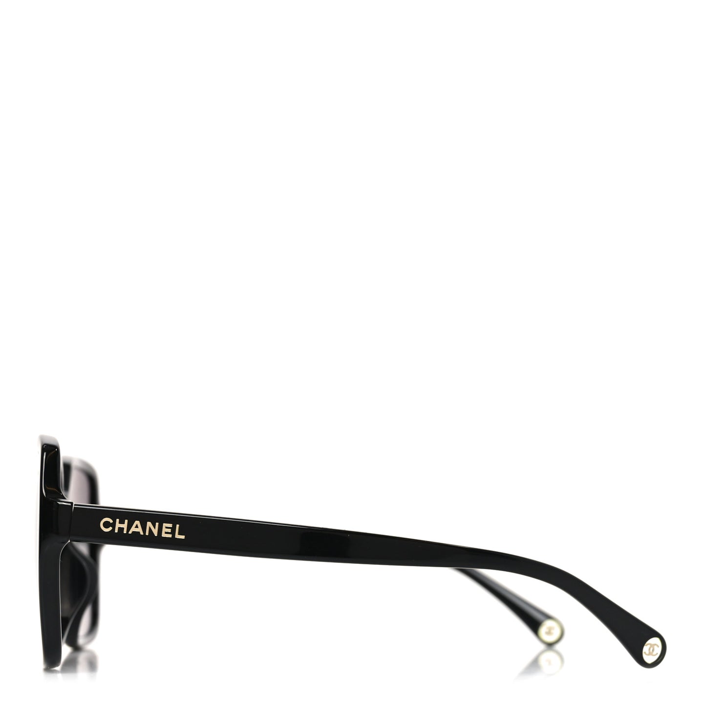 Acetate Polarized Square Sunglasses 5505-A Black