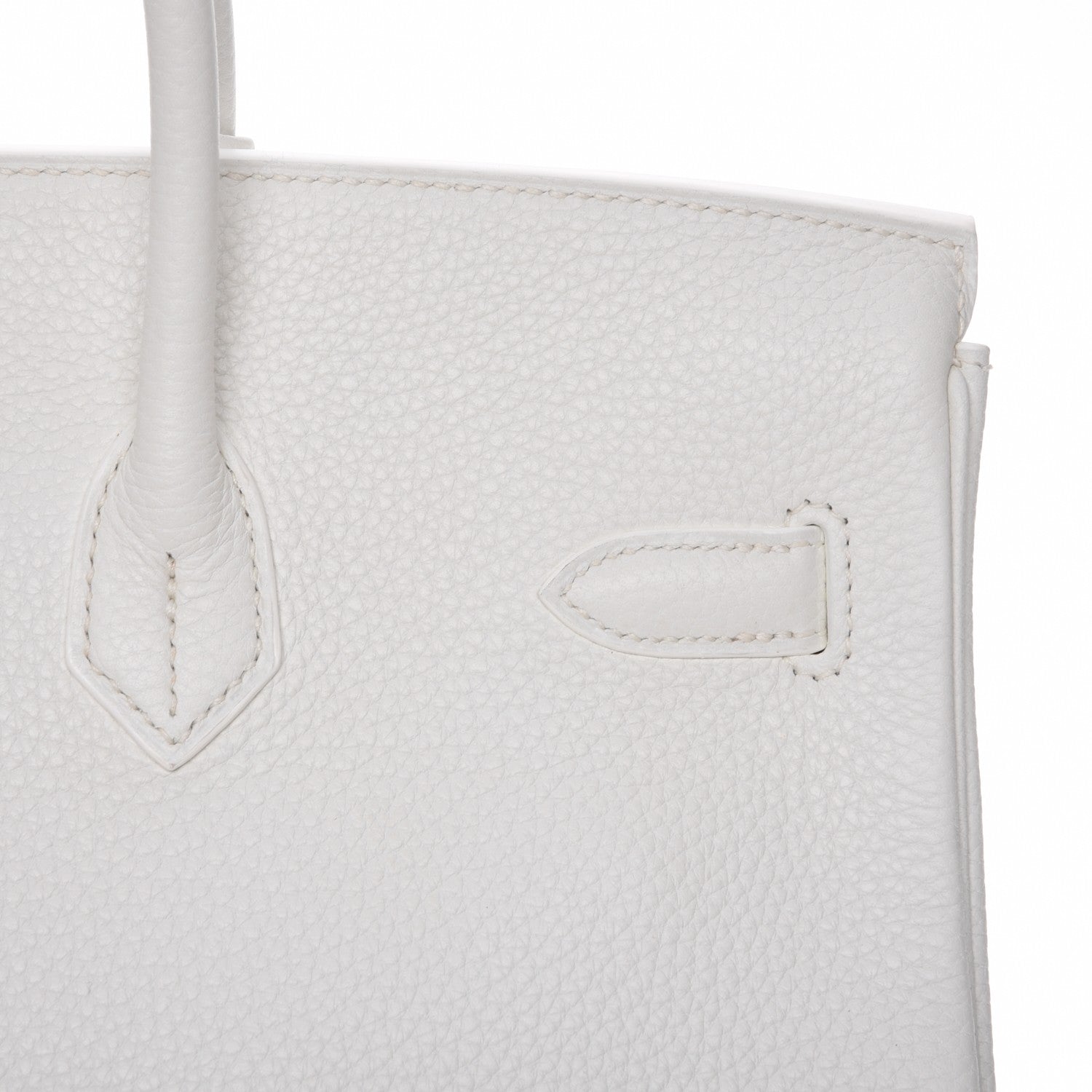 Hermes Taurillon Clemence Birkin 35 White 21 of 27