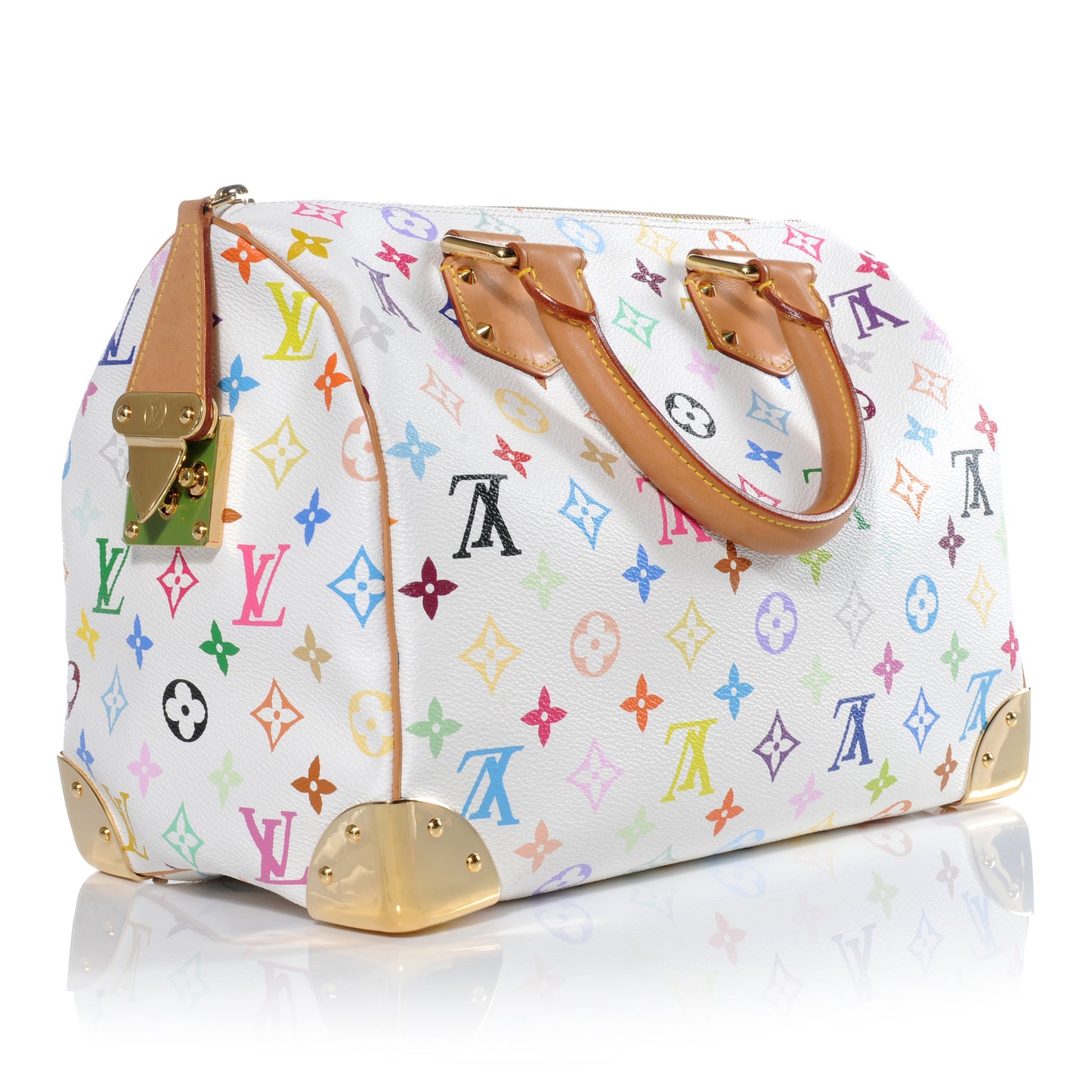 Monogram Multicolor Speedy 30 White