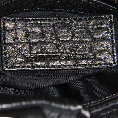 Alexander Wang Leather Laser Cut Rocco Duffel Black Black Nickel Hardware 6 of 10