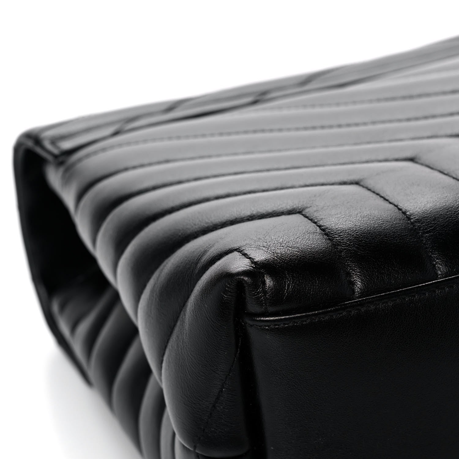 Saint Laurent Calfskin Y Quilted Monogram Medium Loulou Chain Satchel Black 12 of 16