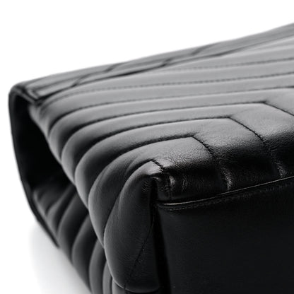 Saint Laurent Calfskin Y Quilted Monogram Medium Loulou Chain Satchel Black 12 of 16