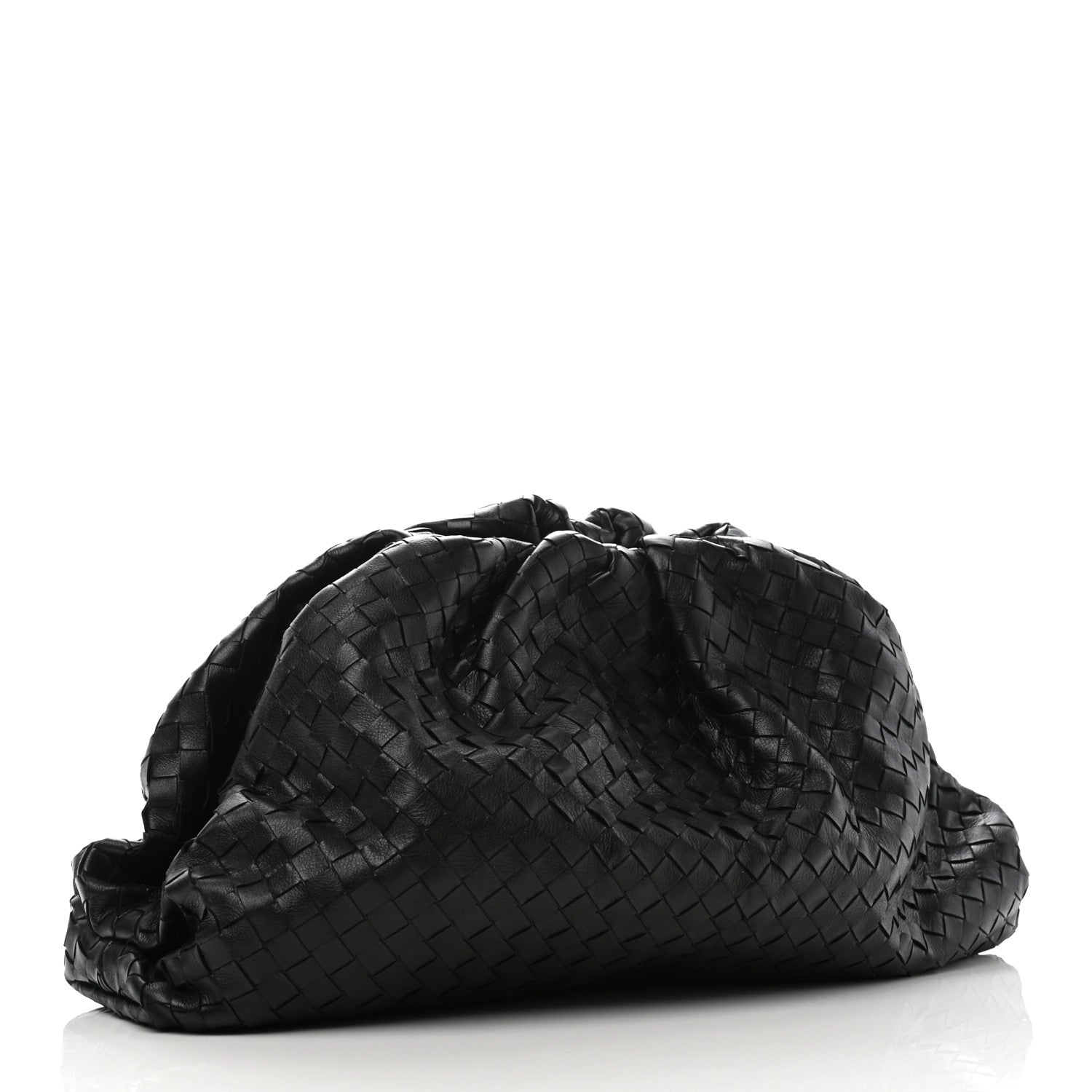 Bottega Veneta Nappa Maxi Intreccio The Pouch Oversized Clutch Black 3 of 10
