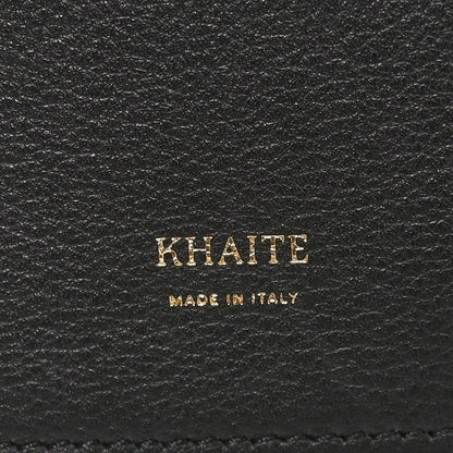 Khaite Pebbled Sport Calfskin Medium Lotus Tote Black 7 of 10