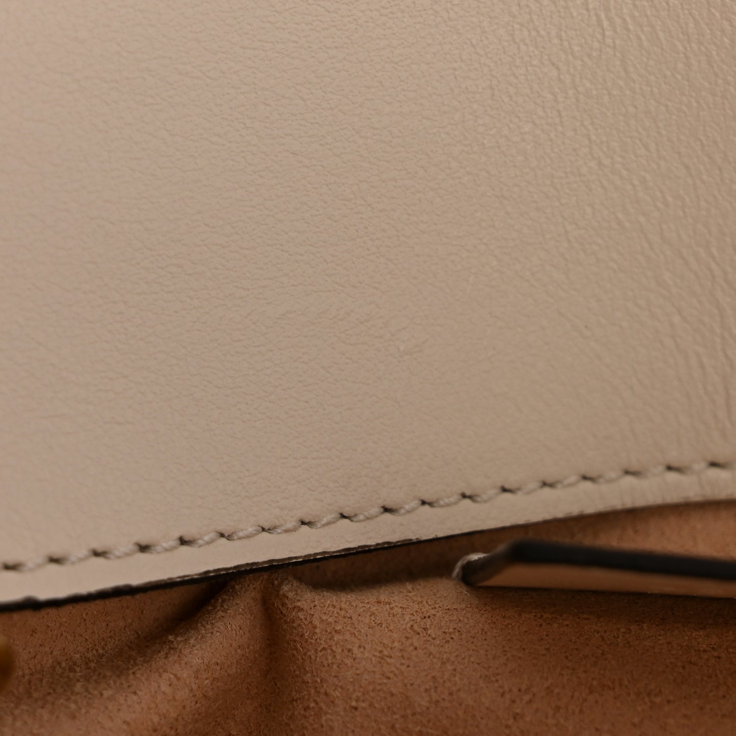 Calfskin Matelasse Super Mini GG Marmont Shoulder Bag White