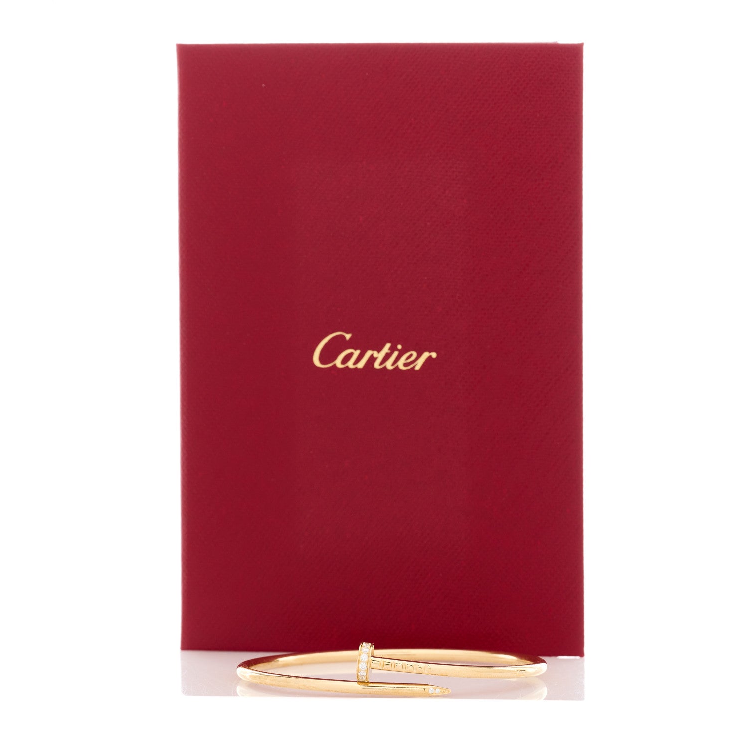 Cartier 18K Yellow Gold Diamond Small Juste Un Clou Bracelet 16 4 of 4