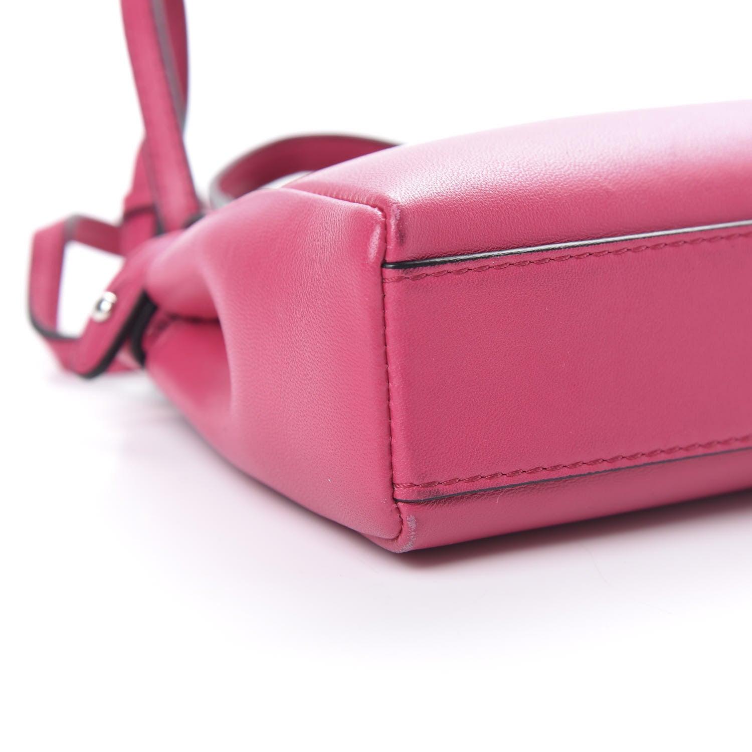 Fendi Nappa Micro Peekaboo Iconic Satchel Magenta 9 of 12