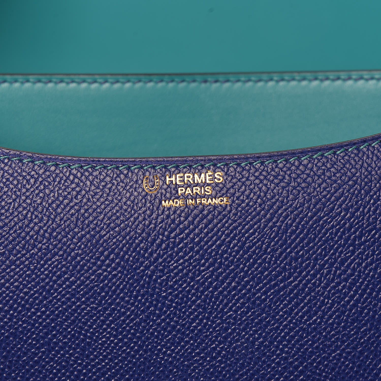 Hermes Epsom Horseshoe Constance 24 Bleu Electric Bleu Paon 6 of 25