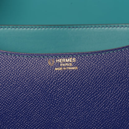 Hermes Epsom Horseshoe Constance 24 Bleu Electric Bleu Paon 6 of 25