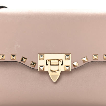 Valentino Garavani Vitello Medium Rockstud Flip Lock Crossbody Bag Poudre 7 of 13
