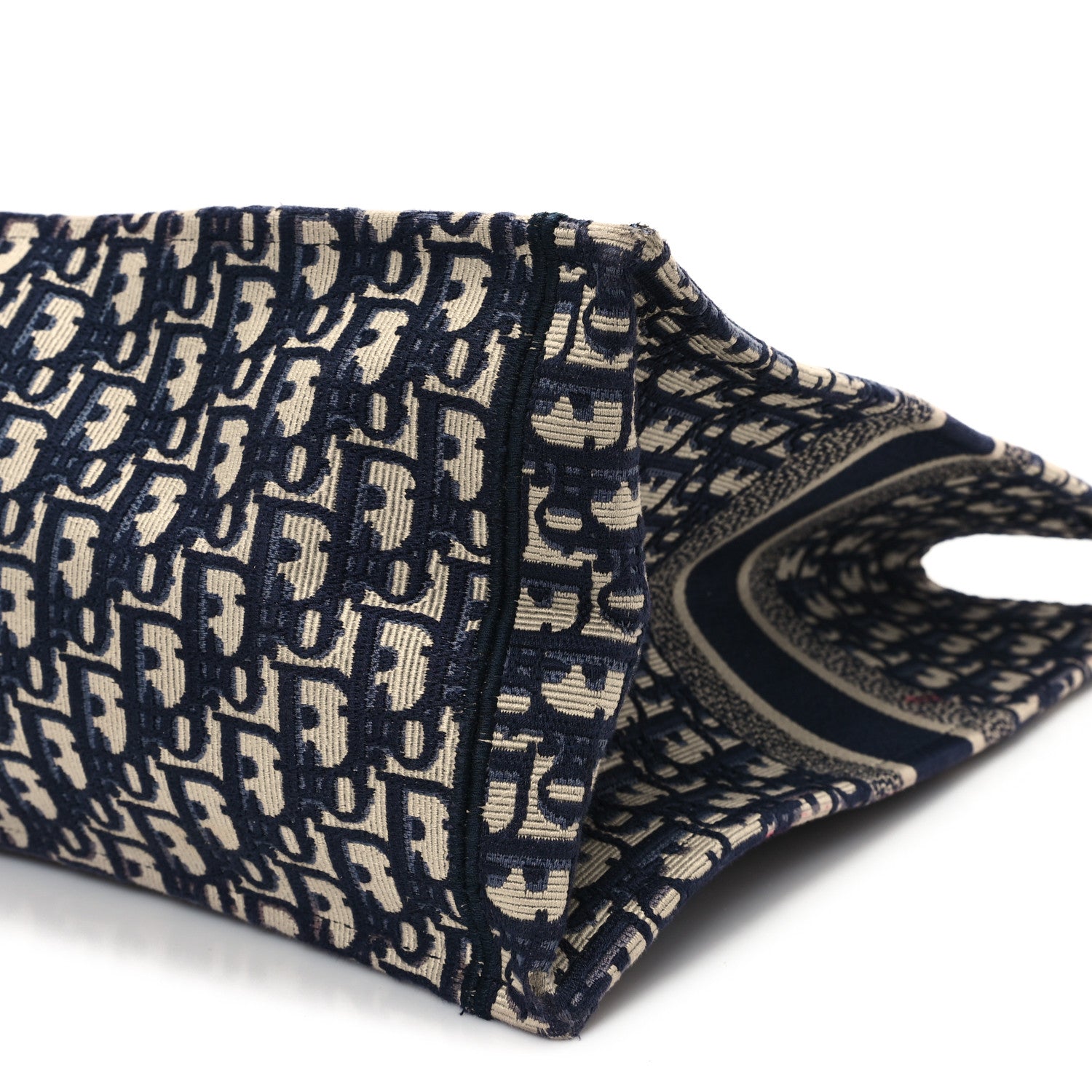 Christian Dior Oblique Large Book Tote Blue Multicolor 10 of 12