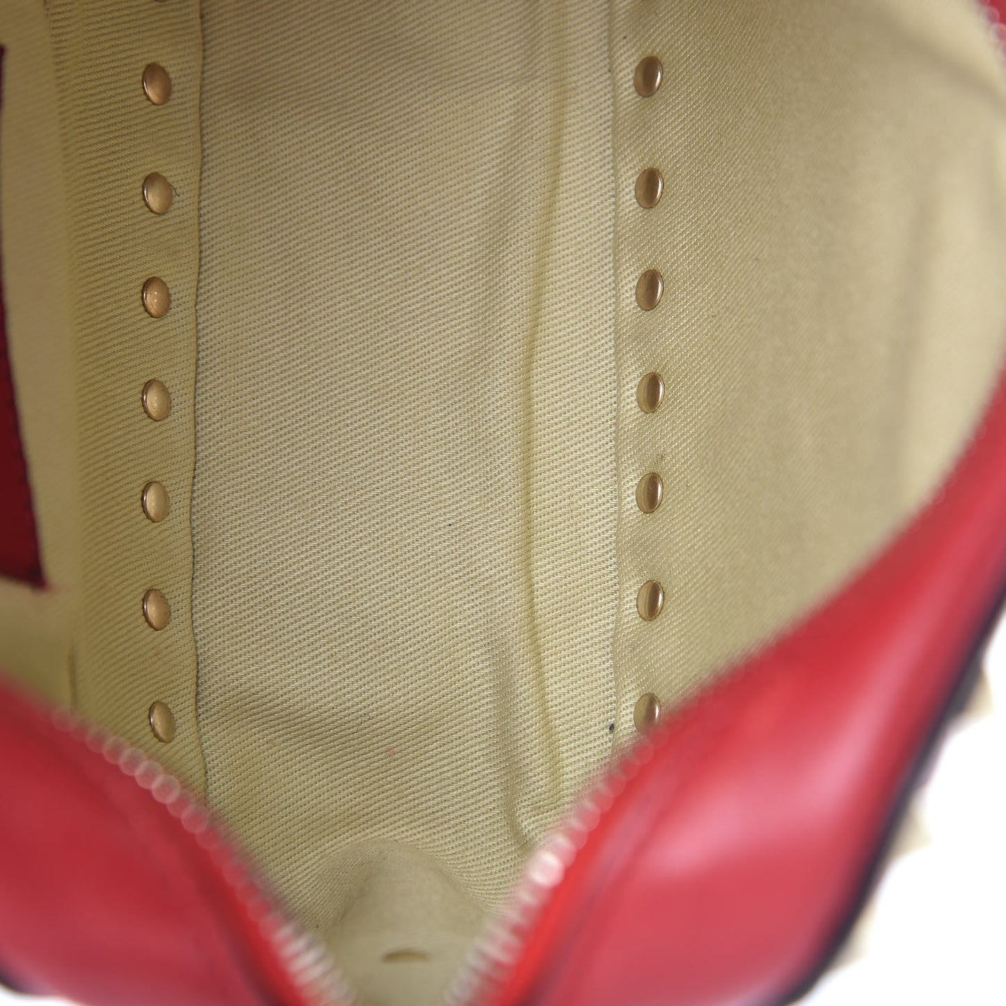 Calfskin Rockstud Camera Crossbody Bag Red
