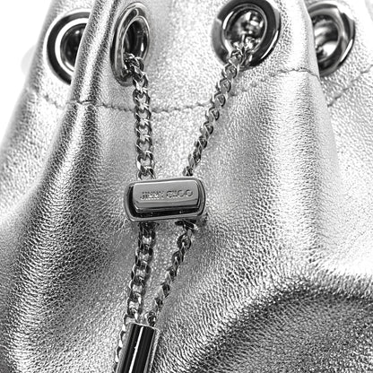 Jimmy Choo Metallic Nappa Micro Bon Bon Bag Silver 7 of 9
