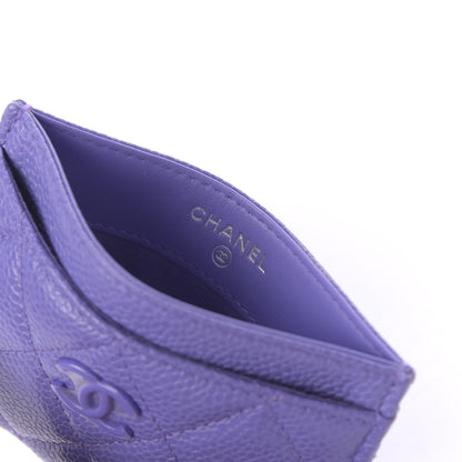 Chanel Caviar Quilted Incognito Card Holder Purple 5 of 11