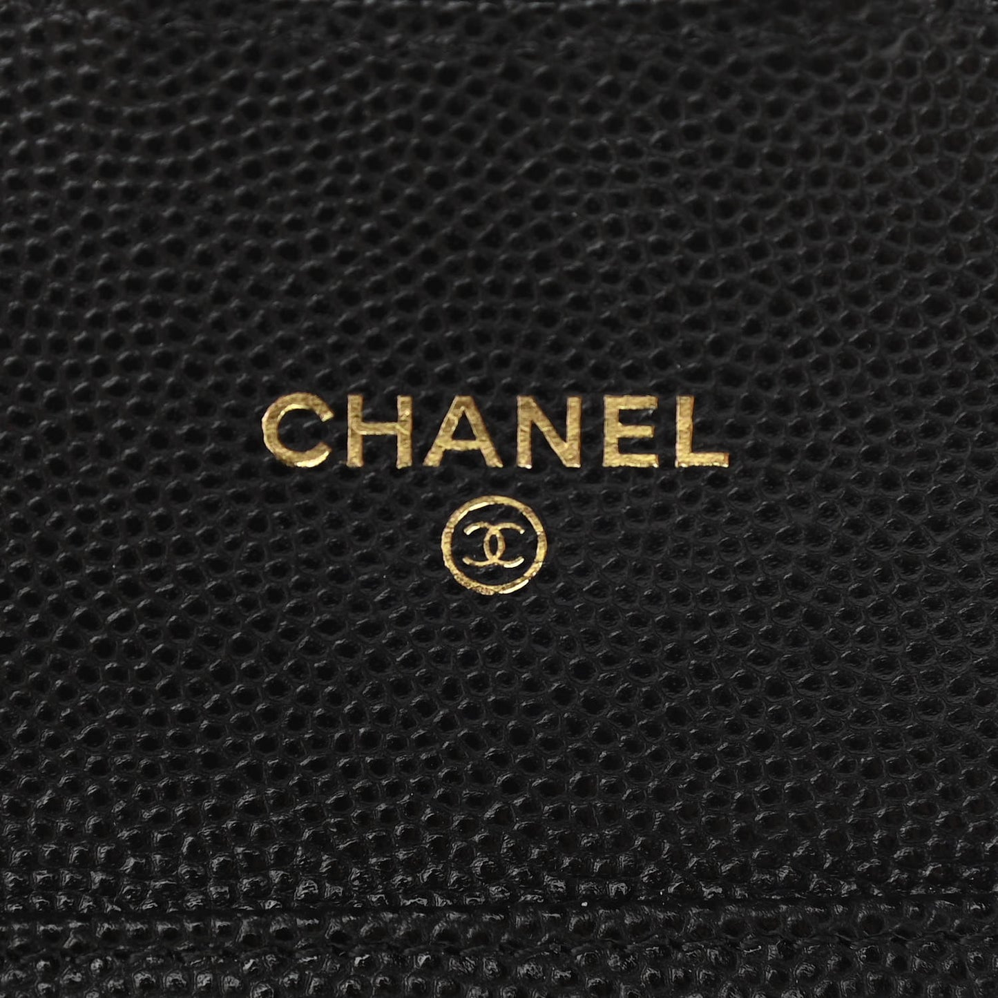 Caviar Quilted Flap Card Holder On Chain Black