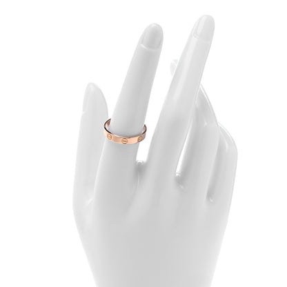 Cartier 18K Pink Gold 3.5mm LOVE Wedding Band Ring 56 7.5 2 of 4