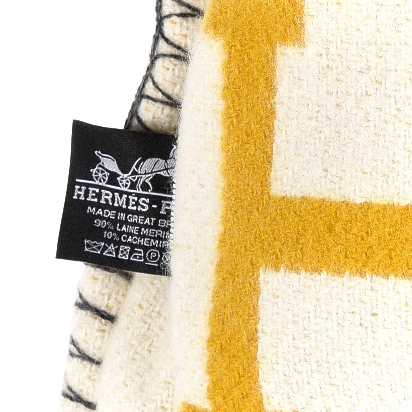 Hermes Wool Cashmere Avalon III Pillow PM Gris Soleil 3 of 3