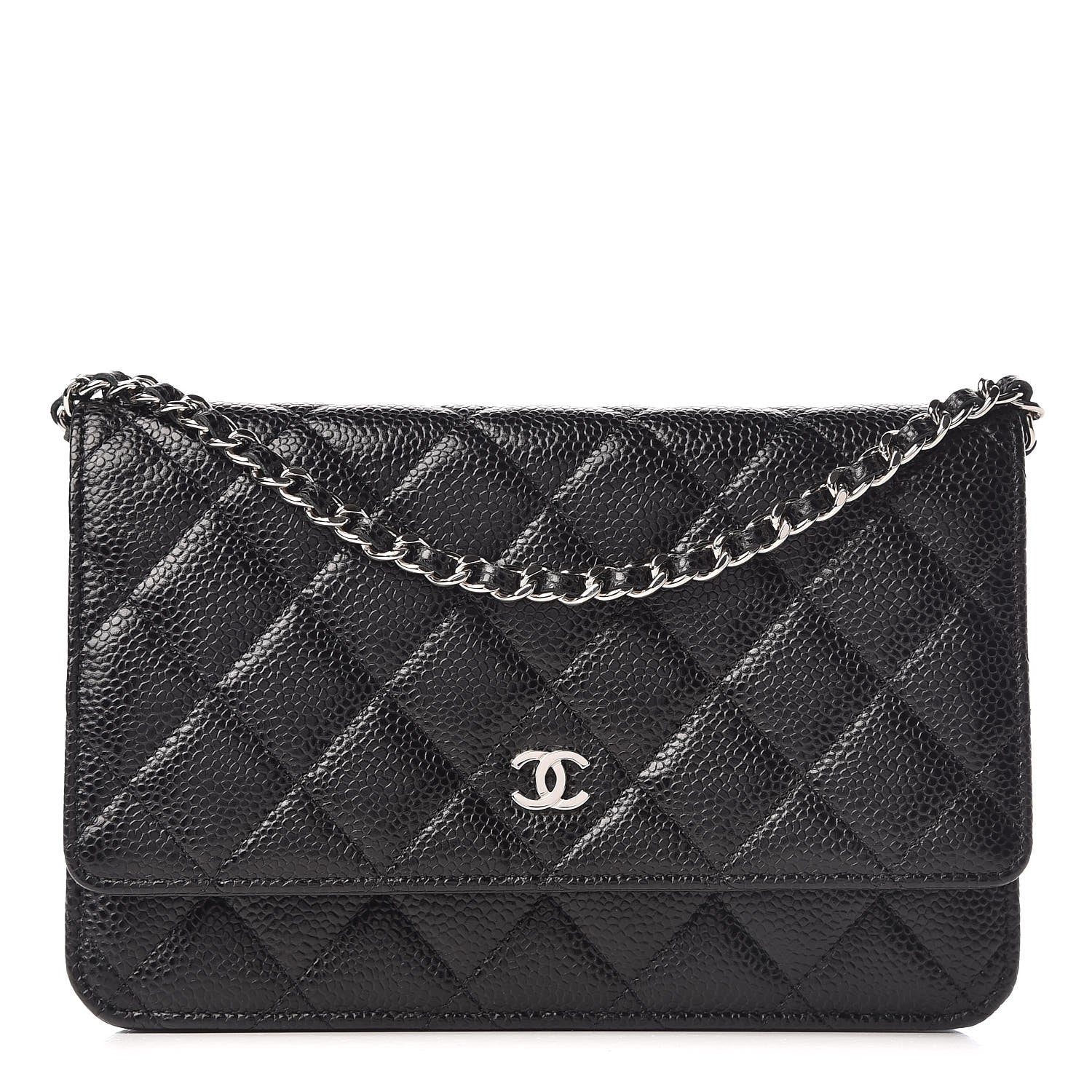 Chanel Caviar Quilted Wallet On Chain WOC Black 1 of 11