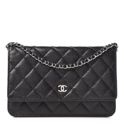 Chanel Caviar Quilted Wallet On Chain WOC Black 1 of 11