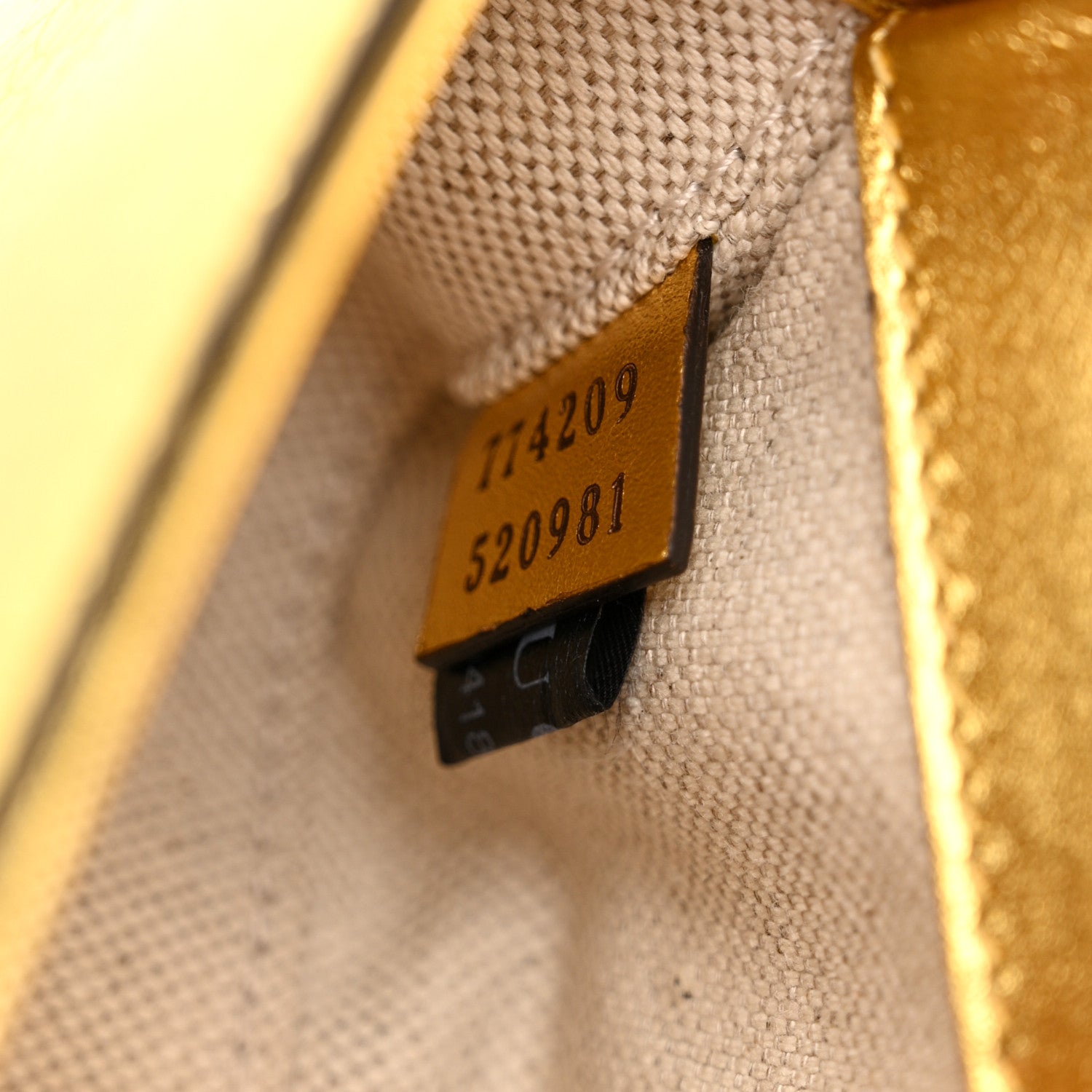 Gucci Metallic Calfskin Mini Horsebit 1955 Asymmetric Shoulder Bag Gold 7 of 11