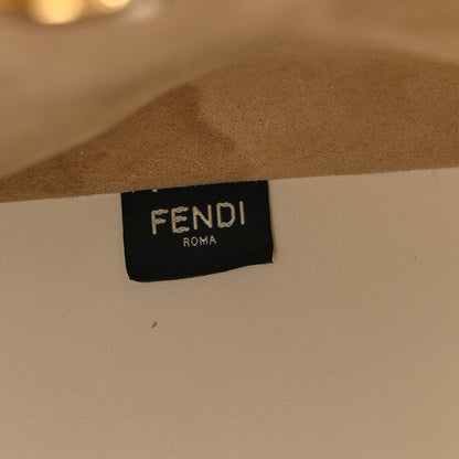 Fendi Vitello King Plexiglass Logo Embossed Large Fendi Sunshine Shopper Tote White Ice 7 of 10