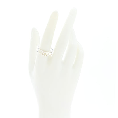 Gucci Sterling Silver 6mm Interlocking G Open Band Ring 58 8.25 2 of 4