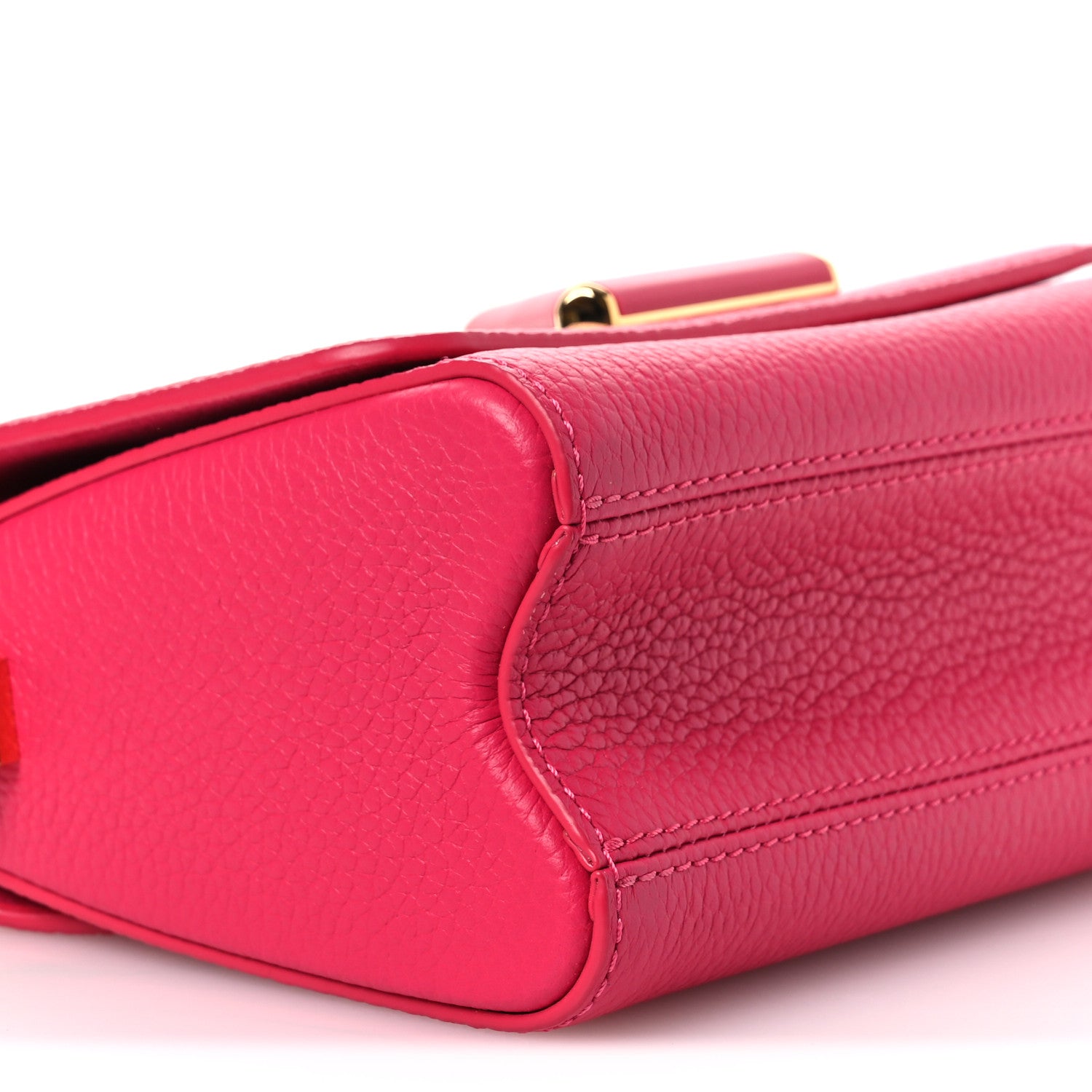 Louis Vuitton Taurillon Smooth Calfskin Scrunchie Twist One Handle PM Pondichery Pink 9 of 11
