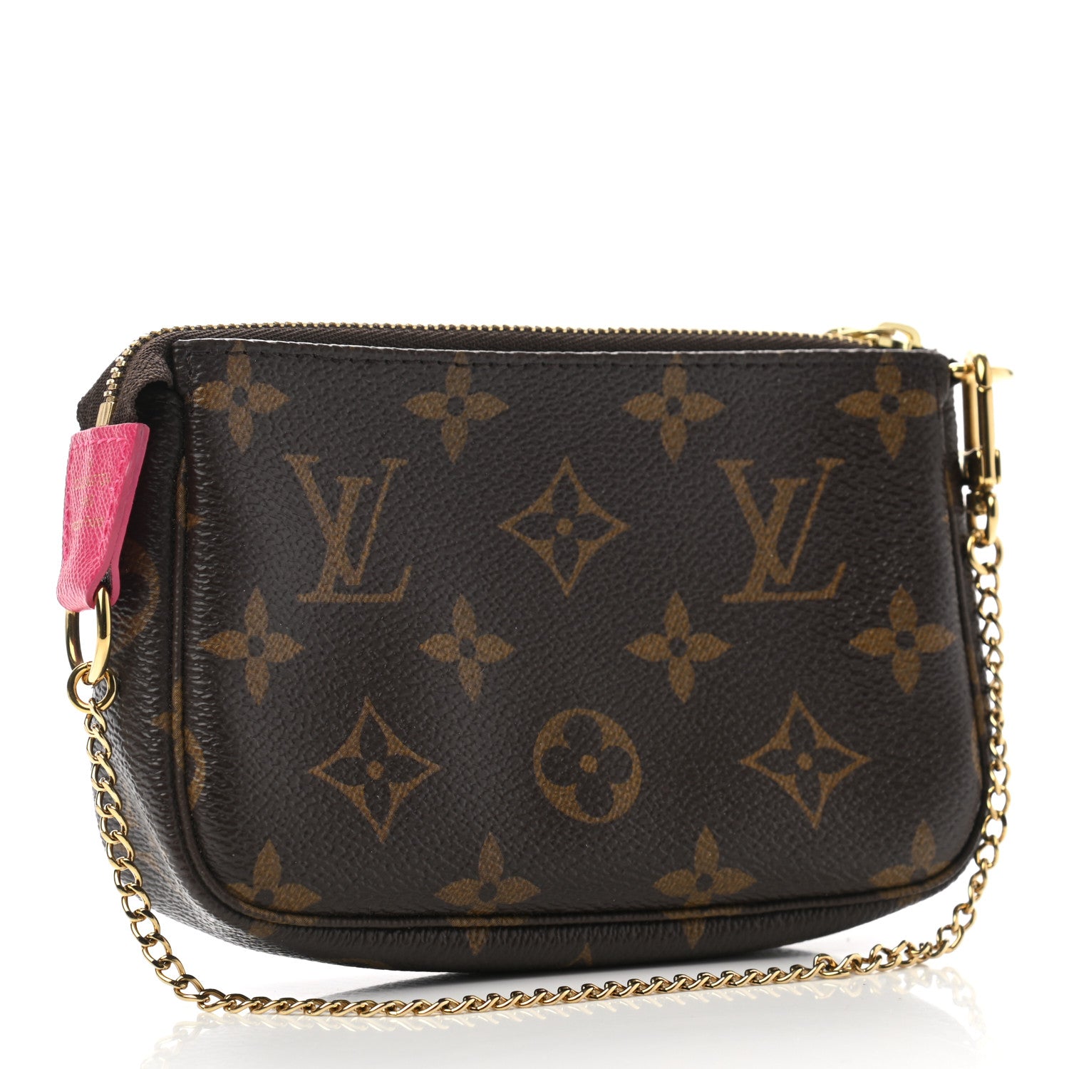 Louis Vuitton Monogram 2019 Christmas Animation Mini Courchevel Pochette Accessories Fuchsia 3 of 7