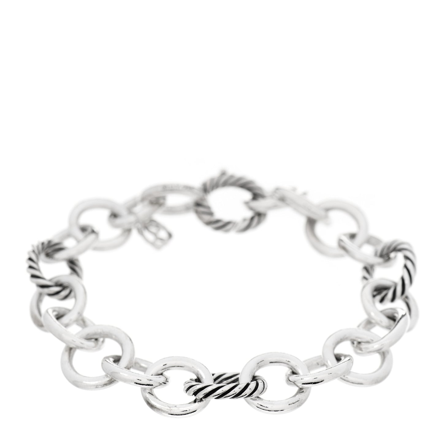 Sterling Silver 12mm Large Oval Link Bracelet