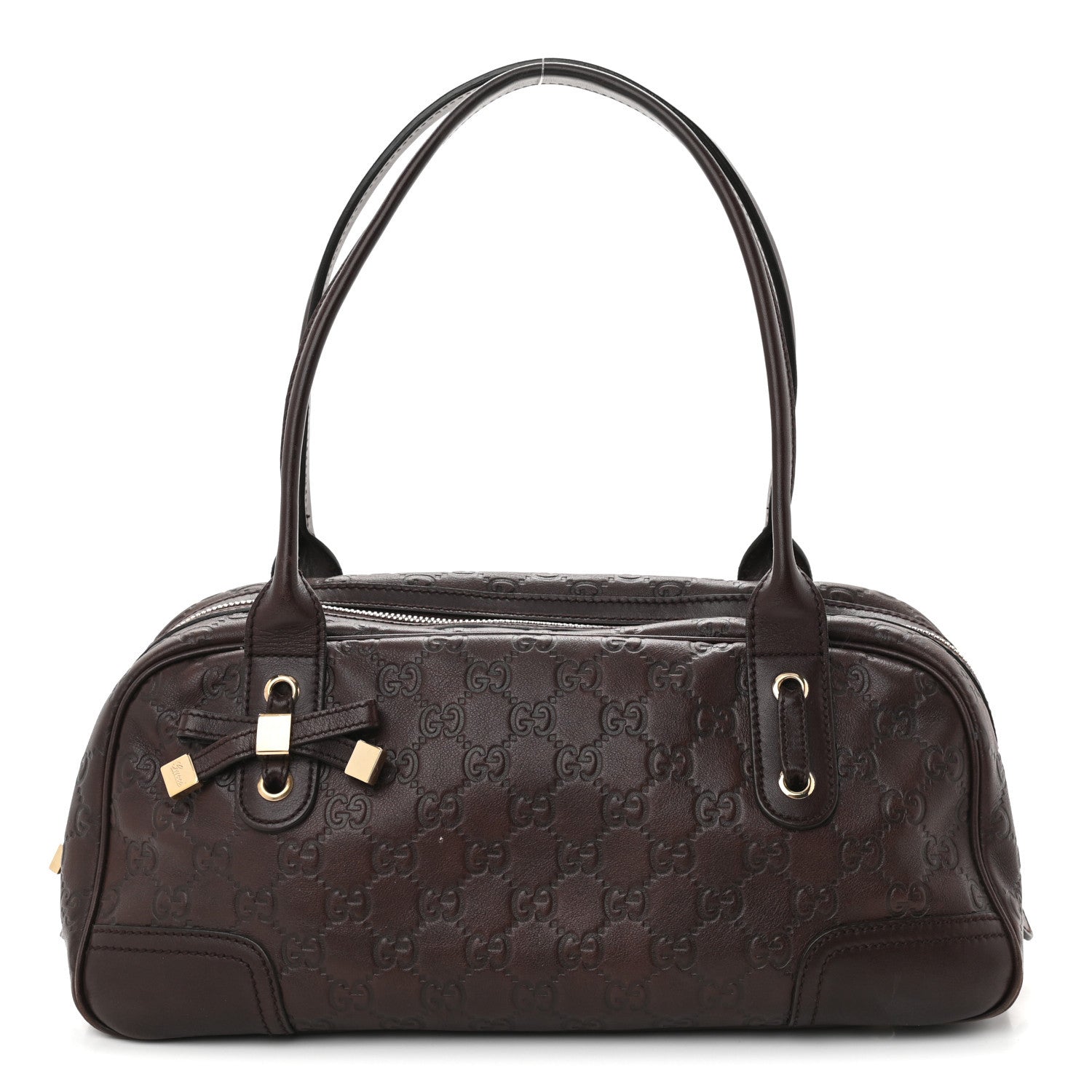 Gucci Guccissima Small Princy Satchel Brown 1 of 8